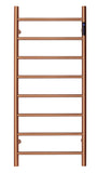 Brushed rose gold Copper stainless steel Heated Towel Rail rack Round AU 1000*450mm Timer