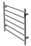 Brushed Nickel stainless steel Heated Towel Rail rack Round AU 650*620mm Timer