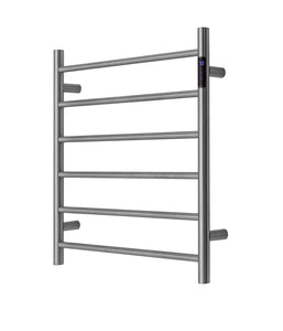 Brushed Nickel stainless steel Heated Towel Rail rack Round AU 650*620mm Timer