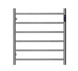 Brushed Nickel stainless steel Heated Towel Rail rack Round AU 650*620mm Timer